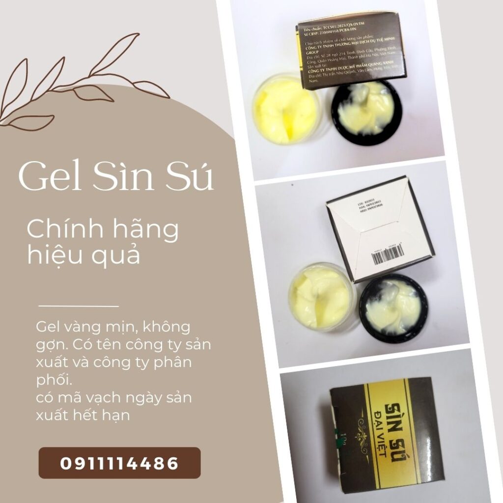 Cách phân biệt gel sìn sú chính hãng