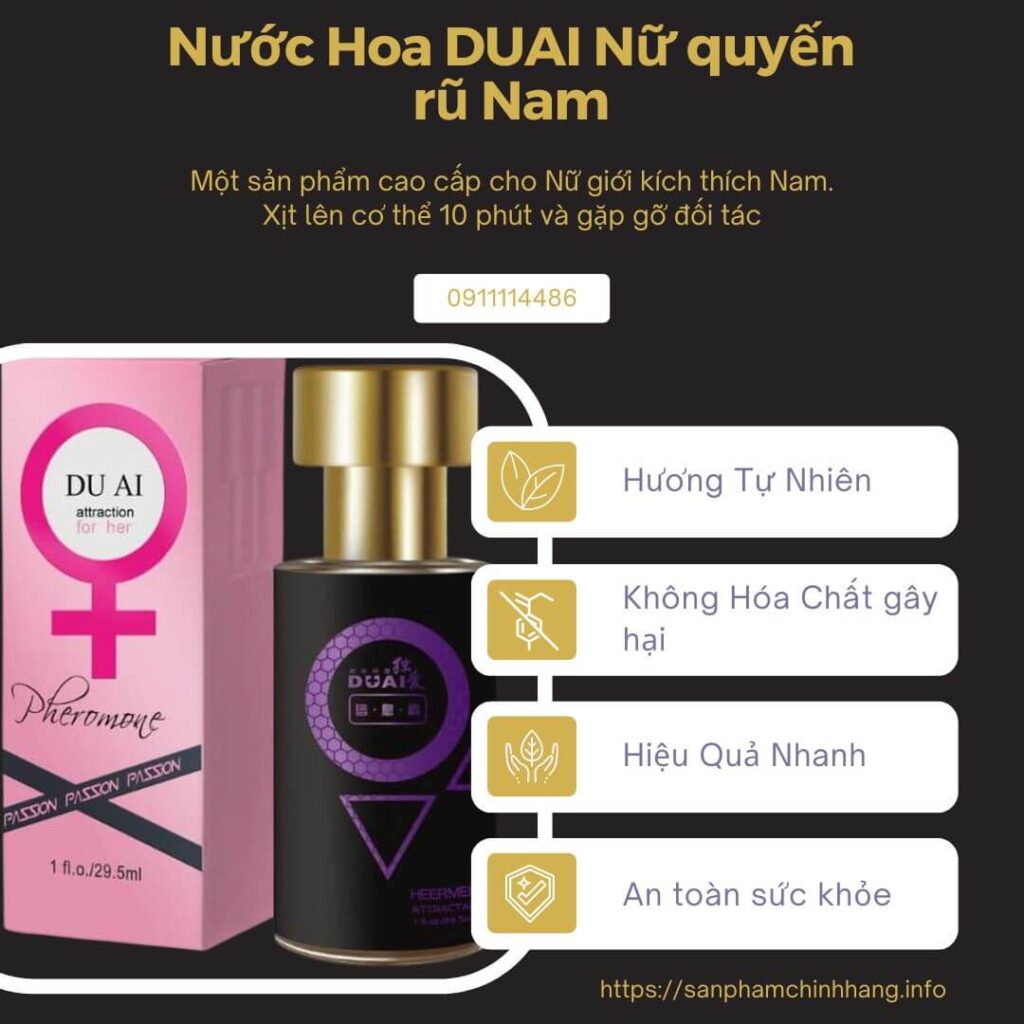 Nước hoa Duai Nữ kích thích Nam chính hãng