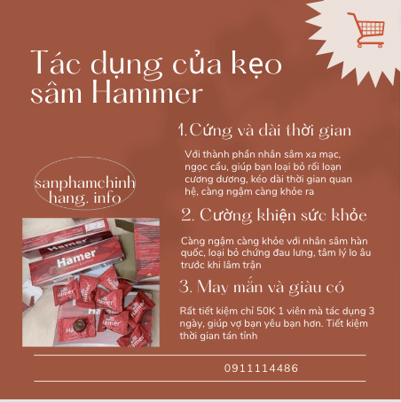 Tac dung Kẹo Ngậm hammer